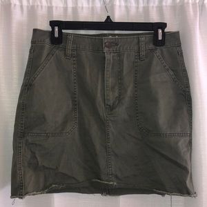 Target green mini skirt